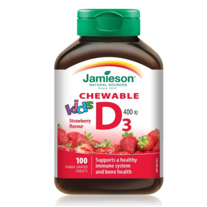 Jamieson  健美生 草莓口味儿童维生素D 400IU 100粒