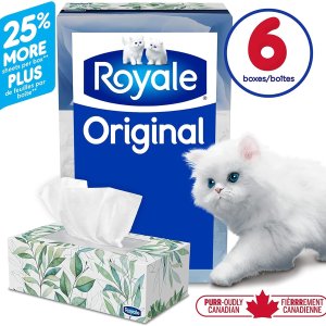 降价！Royale Original 柔软2层面巾纸 6盒 X 126张 畅销品牌