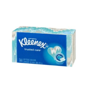 Kleenex 柔软面巾纸144抽 吸水性好、有韧性 好柔软