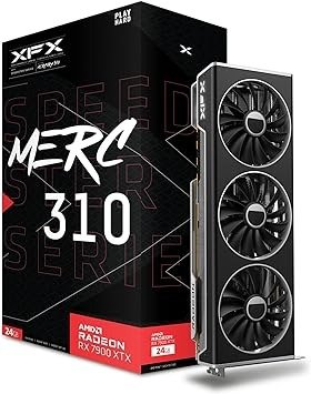 讯景 MERC310 AMD Radeon RX 7900XTX 24GB GDDR6, AMD RDNA 3 RX-79XMERCB9