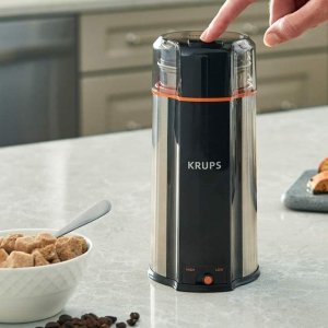 史低价：KRUPS 三合一 超静音强力 咖啡豆、香料、药材研磨机