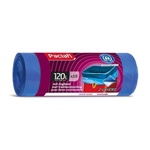 PacLantic15个120L，巨大，搬家收拾垃圾用垃圾袋 15 x 120L