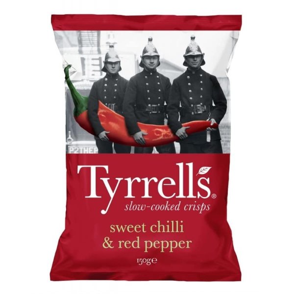 TYRRELL'S - 甜辣味 150G x 4包
