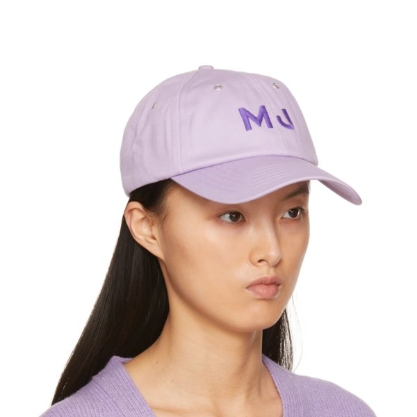 紫色“The Cap”徽标棒球帽