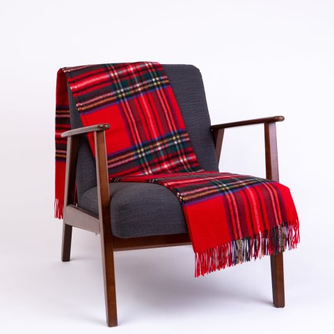 拼色羊绒披肩围巾