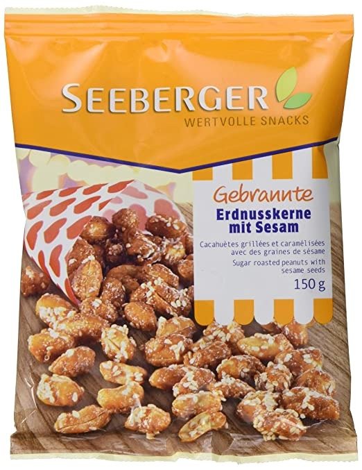 Gebrannte Erdnusskerne mit Sesam, 12er Pack (12 x 150 g)