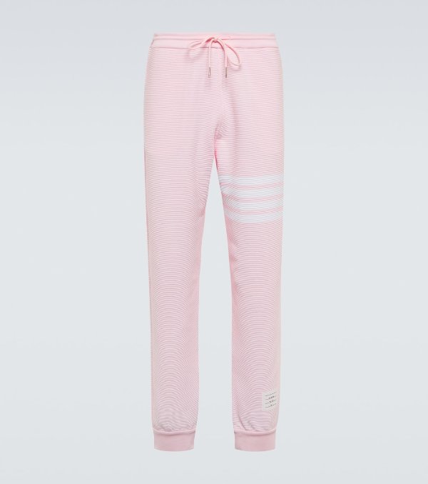 4 Bar 粉色运动裤