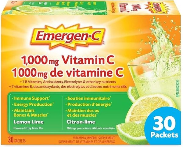 Emergen-C 柠檬口味VC冲剂30包