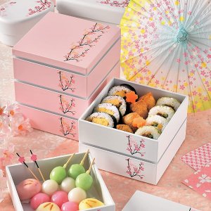 Hakoya 日式3层便当盒 宅家吃出仪式感 樱花限定 能当收纳盒
