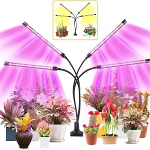 Roleadro LED植物生长灯 4灯头大面积补光 多肉的”人工太阳光“