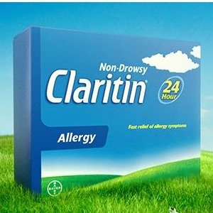 Claritin 24小时不发困过敏药50片装 医师推荐 缓解花粉过敏