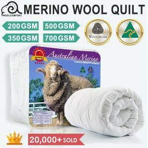 Merino Wool 澳洲羊毛被 200 GSM – 700 GSM 100%