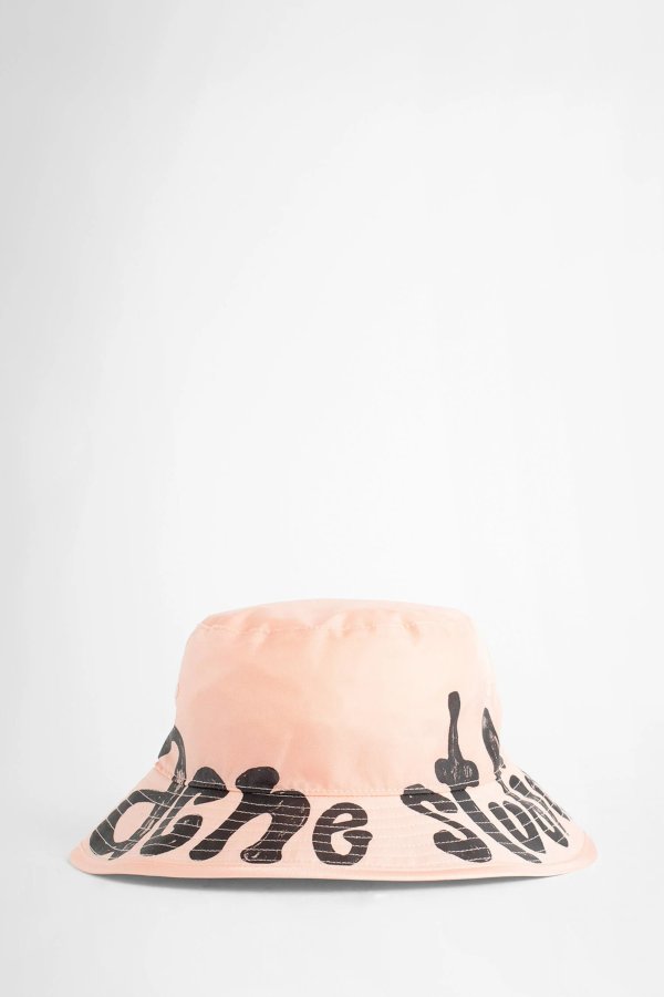 粉色涂鸦字体渔夫帽