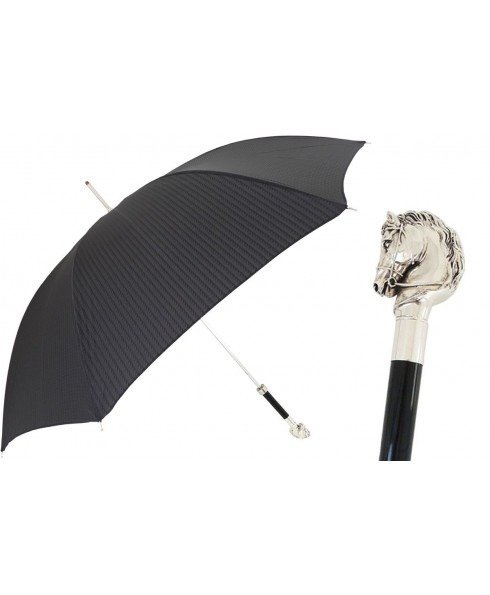 银色马头雨伞