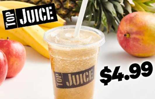 墨尔本Top  Juice 果蔬汁团价$4.99墨尔本Top  Juice 果蔬汁团价$4.99