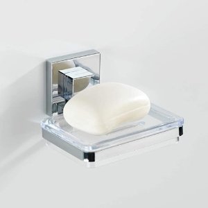 德国 WENKO 不锈钢卫浴肥皂架 免打孔 简约又实用