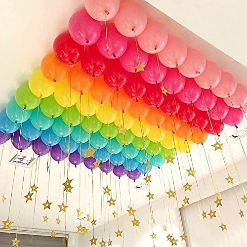 彩虹色气球 100个