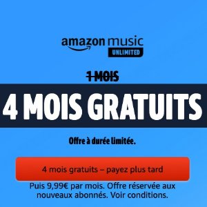 Amazon Music Unlimited 120天免费用 海量免费音乐等你解锁！