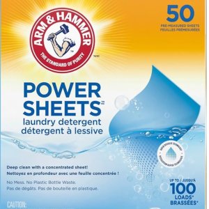 💥史低价💥：ARM & HAMMER 快溶洗衣片50片100次 超浓缩 清新亚麻香