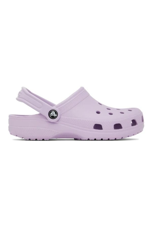 紫色洞洞鞋