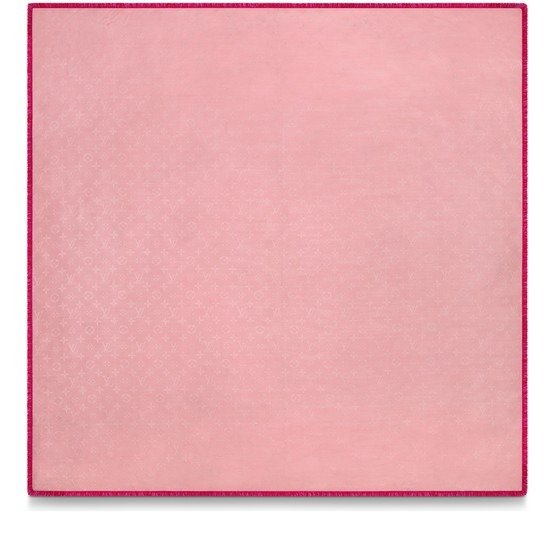 粉色老花方巾