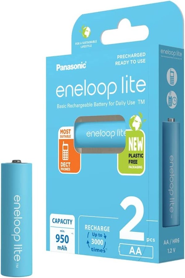 eneloop lite碱性电池 2节装