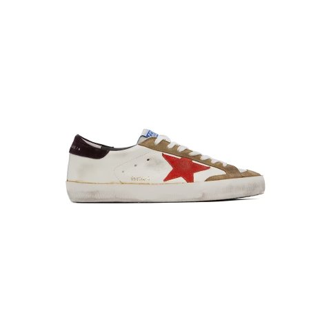 白色 & 棕色 Super-Star Classic 运动鞋