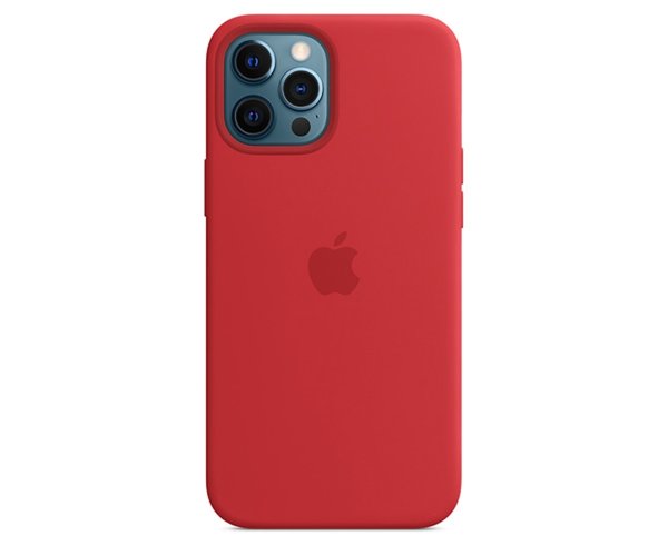 Silicone Case w/ MagSafe For iPhone 12 Pro Max - Product Red