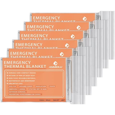 Emergency Mylar Thermal Blankets Space Blanket Survival Kit Camping