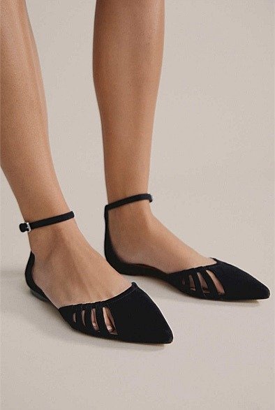 Tomei Suede Flat