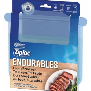 史低价：Ziploc 新品！可重复利用加厚保鲜袋 可冰冻/烤箱/洗碗机