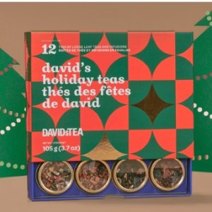 圣诞礼物：DAVIDsTEA套装优惠 12种茶/盒 一盒自留一盒送礼