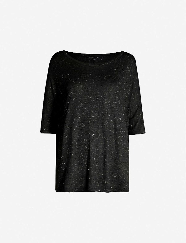 Plira Shimmer stretch-jersey top