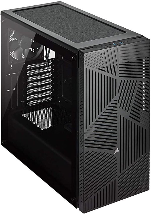 275R Airflow Mid-Tower PC Gaming Case, Tempered Glass - Black