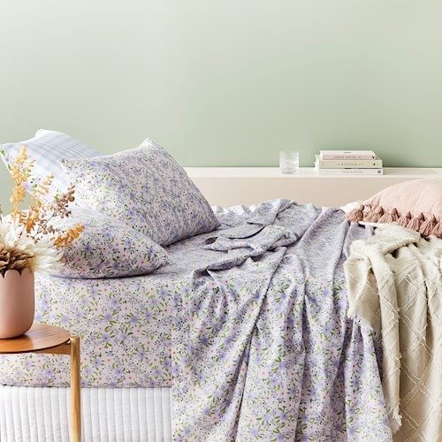 Printed Lilac Garden床单套装