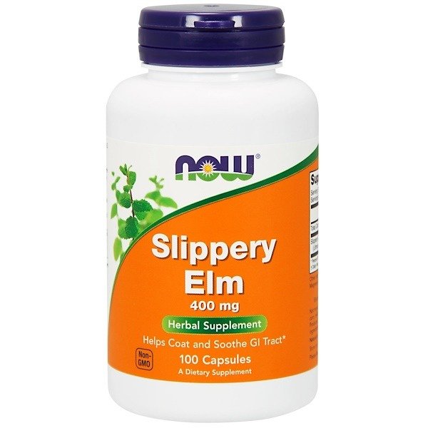 Now Foods, Slippery Elm, 400 mg, 100 Capsules