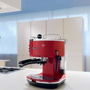 DeLonghi 德龙 ECO310R 泵压实咖啡机 制作完美卡布奇诺
