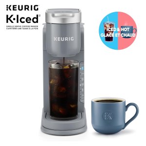 史低价：Keurig K-Iced 冷热2合1 冰咖啡单杯胶囊咖啡机 自动调温