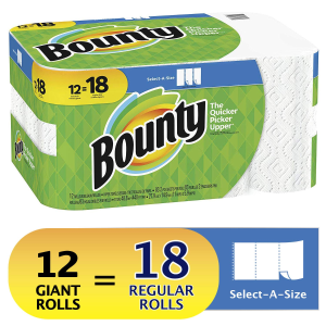Bounty 大大卷厨房纸 12卷装 相当于普通的18卷