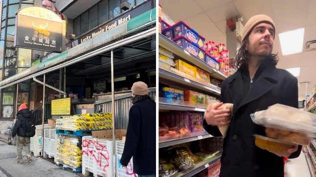 多伦多白人小哥逛唐人街华人超市被平价鸡胸肉征服，狂购中国零食！