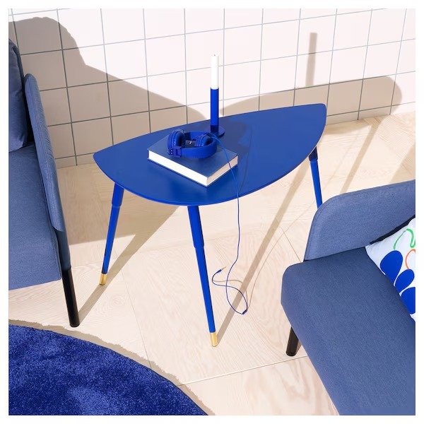 蓝色边桌