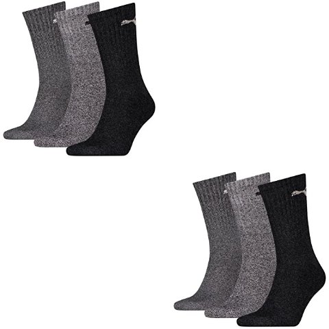 灰色系 6双运动长袜6双