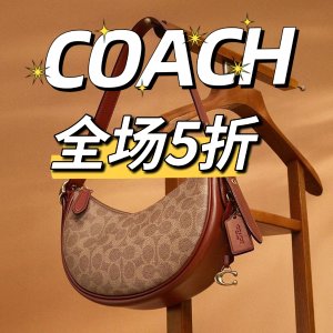 Coach官网触底价 抢Swinger腋下包$345、老花Tabby$505