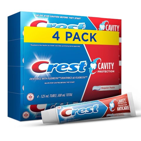 Crest 佳洁士Cavity Protection防蛀修护牙膏 125ml*4支