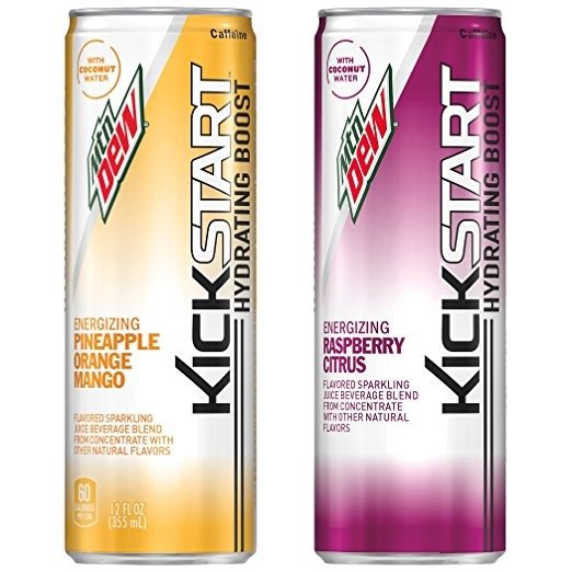 mountain dew 2种口味缤纷装能量饮料 12oz 12罐  15.