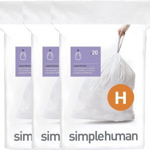 好价！Simplehuman Code H 垃圾袋60个 30-35L