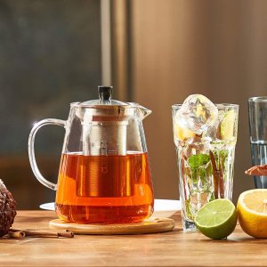 Cusinium 精致玻璃过滤茶壶  每天喝茶有益健康