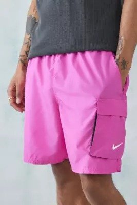亮粉色短裤