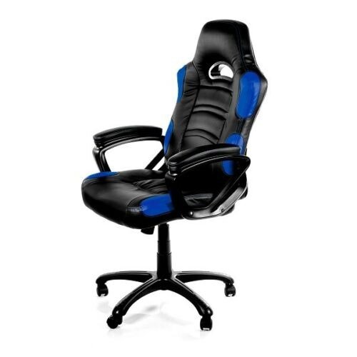 Black & Blue Enzo Adjustable Ergonomic Motorsports Inspired Desk Chair