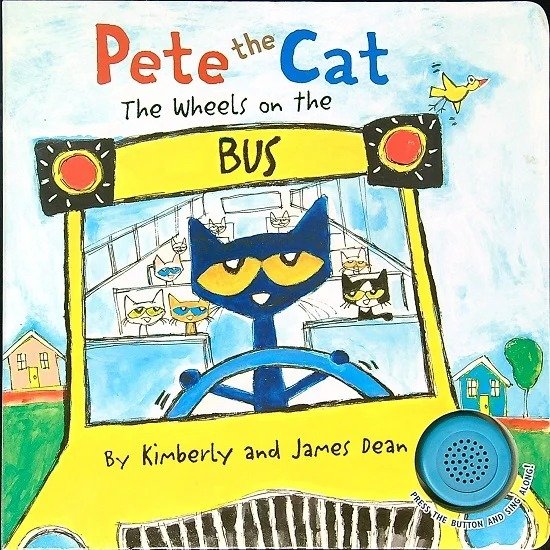 Pete the Cat系列轮子上的公交车
